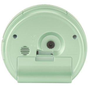 ATRIUM Wecker Analog Quarz grün A240-13 ohne Ticken mit Licht große Zahlen