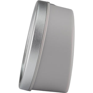ATRIUM Wecker Analog Quarz grau silber A261-19 ohne Ticken mit Licht