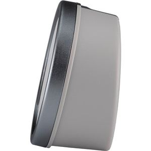 ATRIUM Wecker Analog Quarz weiß grau A261-4 ohne Ticken mit Licht