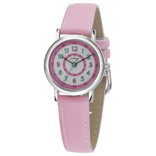 ATRIUM Kinder-Armbanduhr Analog Quarz Mädchen Kunstleder A31-104-1 rosa
