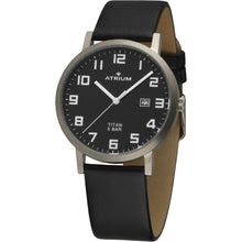 Laden Sie das Bild in den Galerie-Viewer, ATRIUM Herren Uhr Armbanduhr Titan A40-11 Leder