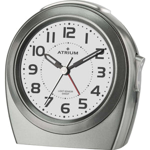ATRIUM Wecker Analog Quarz anthrazit A451-4 ohne Ticken Nachtlicht