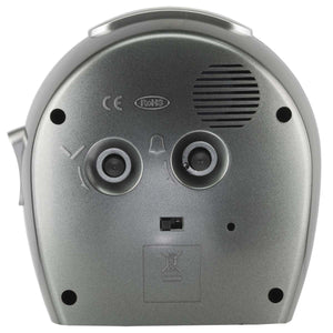 ATRIUM Wecker Analog Quarz anthrazit A451-4 ohne Ticken Nachtlicht