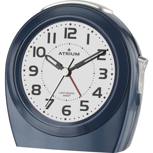 ATRIUM Wecker Analog Quarz blau A451-5 ohne Ticken Nachtlicht