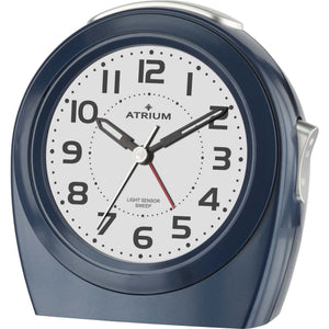 ATRIUM Wecker Analog Quarz blau A451-5 ohne Ticken Nachtlicht