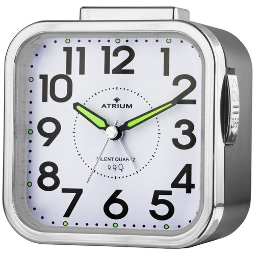 ATRIUM Wecker Analog Quarz Seniorenwecker schwarz A530-7-1 o.Ticken große Zahlen