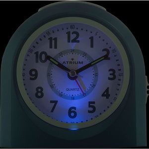ATRIUM Wecker Analog Quarz Grün A921-35 ohne Ticken mit Licht und Snooze