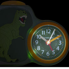 Laden Sie das Bild in den Galerie-Viewer, JACQUES FAREL Kinderwecker Wecker Analog Quarz Dino Jungen ACB 06DINO-1 grün