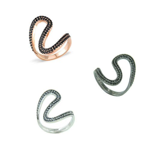 Kurshuni Ring River Silber BL221-6
