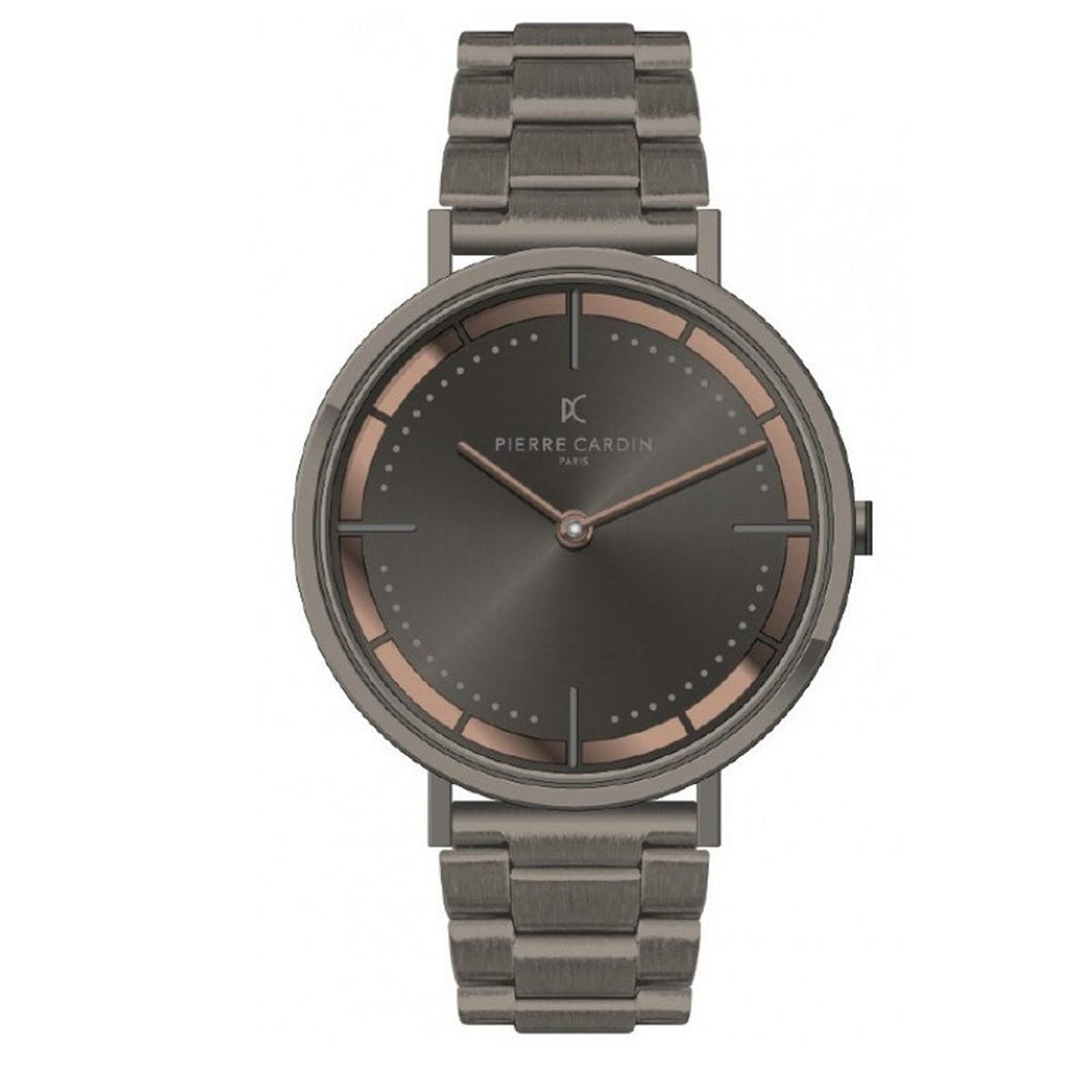 Pierre Cardin Herren Uhr Armbanduhr Belleville Edelstahl CBV.1035