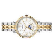Laden Sie das Bild in den Galerie-Viewer, Fossil Damen Uhr Armbanduhr Edelstahl Bicolor ES5166 JACQUELINE