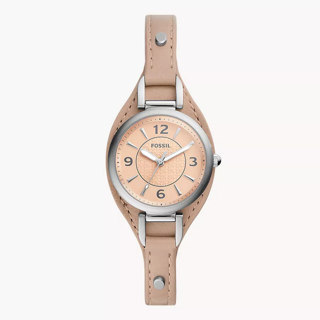 Fossil Damen Armbanduhr Uhr CARLIE ES5213 Leder