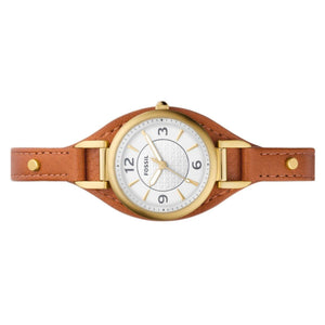 Fossil Damen Armbanduhr Uhr CARLIE ES5215 Leder