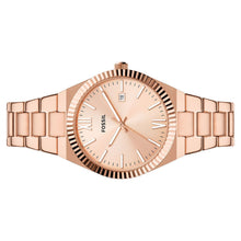Laden Sie das Bild in den Galerie-Viewer, Fossil Damen Uhr Armbanduhr Edelstahl Rosé ES5258 Scarlette