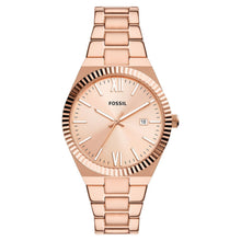 Laden Sie das Bild in den Galerie-Viewer, Fossil Damen Uhr Armbanduhr Edelstahl Rosé ES5258 Scarlette