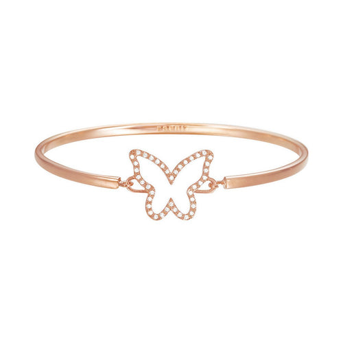Esprit Damen Armband Armreif JW50219 Edelstahl Rosé ESBA01179C600