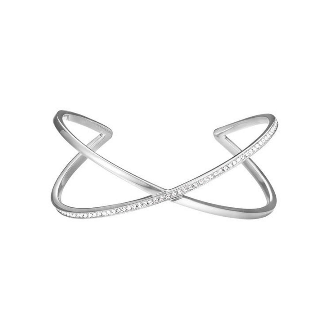 Esprit Damen Armband Armreif Edelstahl Silber ESBA01303A580