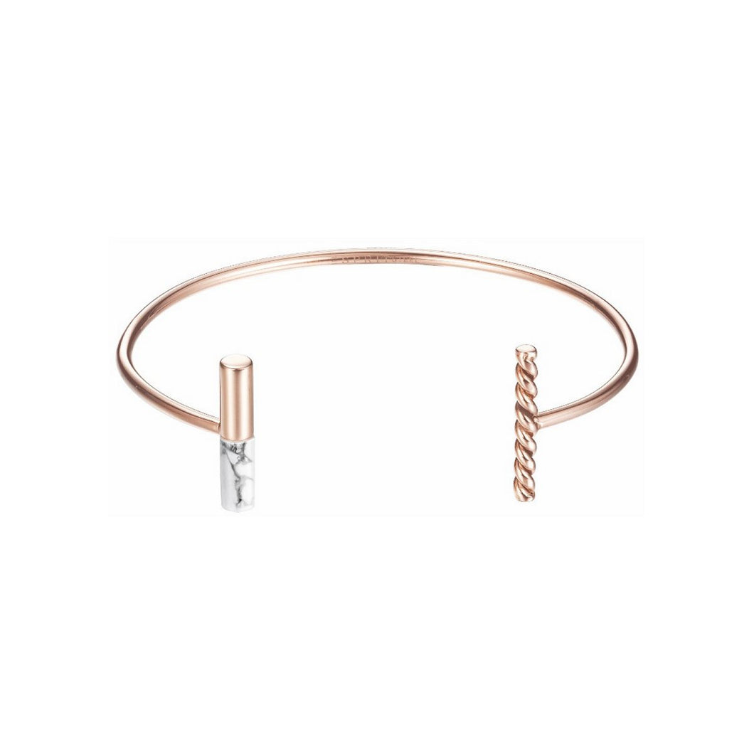 Esprit Damen Armband Armreif Edelstahl Rosé ESBA11410C580