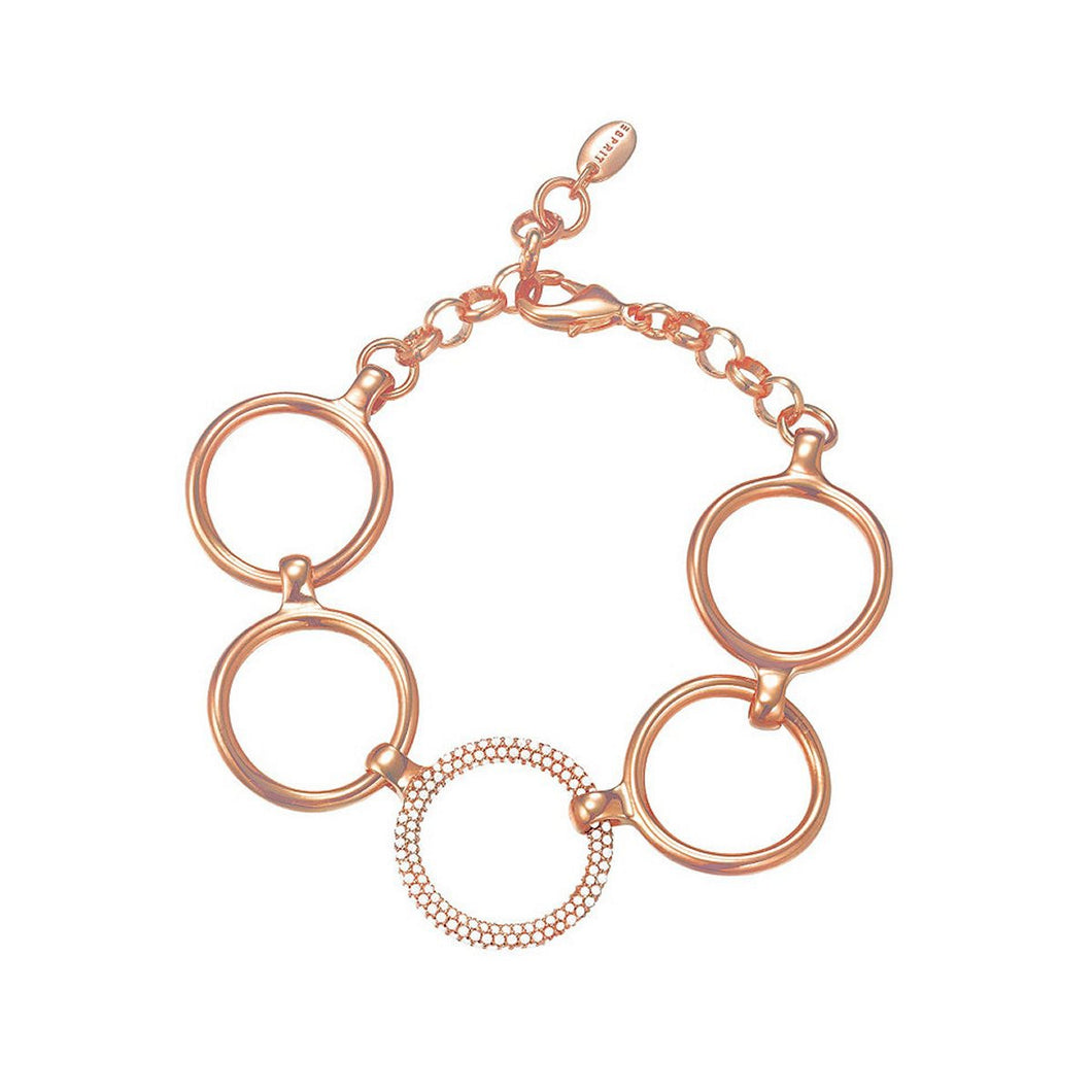 Esprit Damen Armband Edelstahl Rosé Peribess ESBR01858C180-1