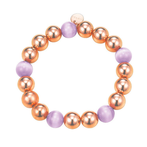 Esprit Damen Armband Edelstahl Rosé Spheres ESBR11662B160