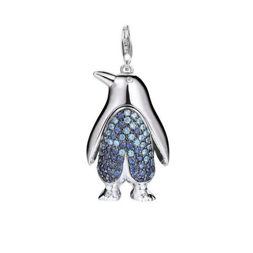 Esprit Anhänger Charms Silber Zirkonia Pinguin blue XXL ESCH90976B000-1