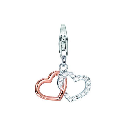 Esprit Anhänger Charms Silber Rosé Zirkonia Love Connection ESCH91536D000
