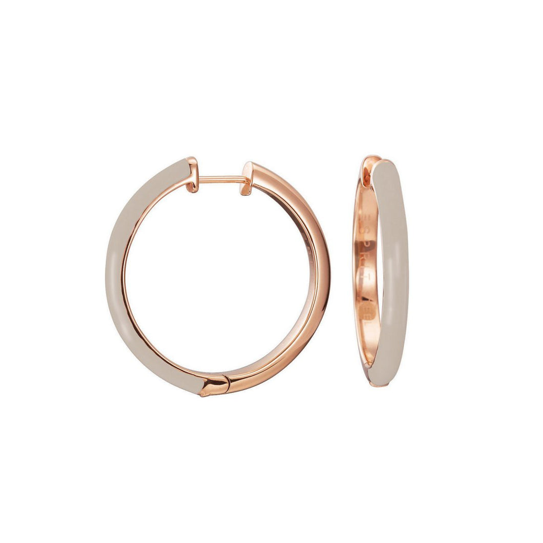 Esprit Damen Ohrringe Creole Edelstahl Rosé Fancy beige ESCO11656I000