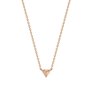 Esprit Damen Kette Collier Edelstahl Rosé JW50214 Dreieck ESNL03414C400