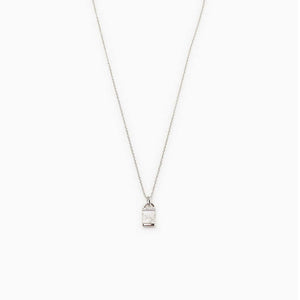 Esprit Damen Kette Collier Edelstahl silber Naturstein ESNL03484A420
