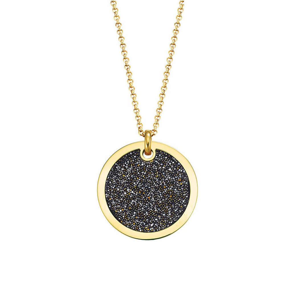 Esprit Damen Kette Collier Edelstahl Gold Swarovski Elemente ESNL13114B800-1