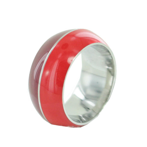 Esprit Damen Ring Edelstahl Marin 68 rot / bordeaux ESRG11563G