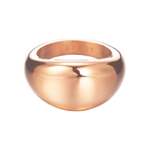 Esprit Damen Ring Edelstahl Rosé Organic ESRG12383C1
