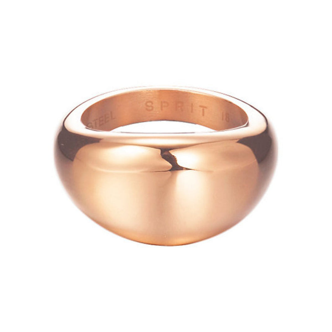 Esprit Damen Ring Edelstahl Rosé Organic ESRG12383C1