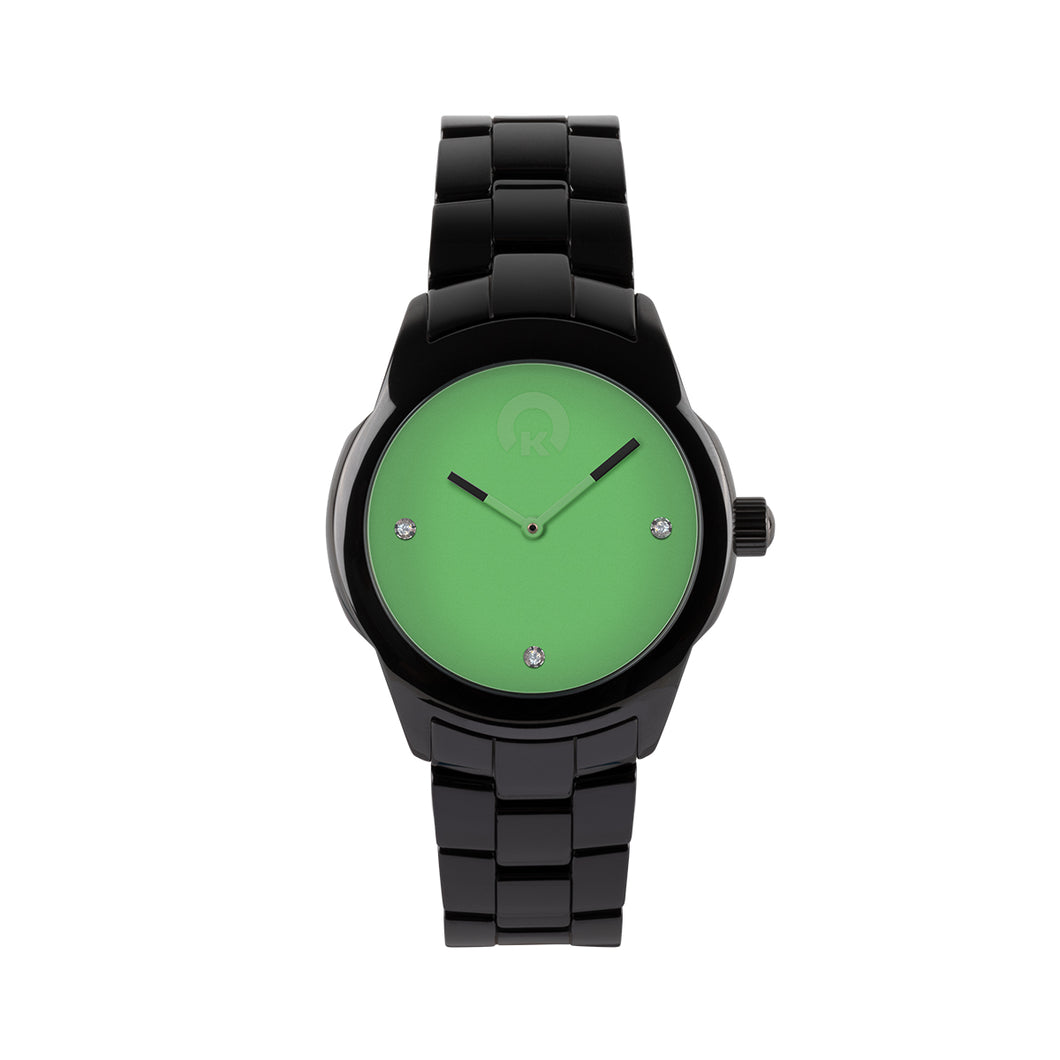 KRAFTWORXS Damen Uhr Armbanduhr Full Moon Keramik Kristalle FML 1MB S