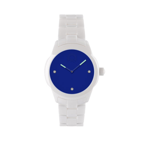 KRAFTWORXS Damen Uhr Armbanduhr Full Moon Keramik Kristalle FML 2BL|BL S