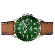 Laden Sie das Bild in den Galerie-Viewer, Fossil Herren Armbanduhr Uhr Fossil Blue FS5946 Leder