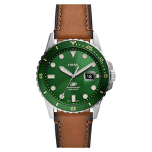 Laden Sie das Bild in den Galerie-Viewer, Fossil Herren Armbanduhr Uhr Fossil Blue FS5946 Leder