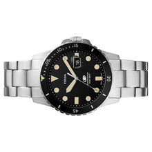 Laden Sie das Bild in den Galerie-Viewer, Fossil Herren Armbanduhr Uhr Fossil Blue FS5952 Edelstahl
