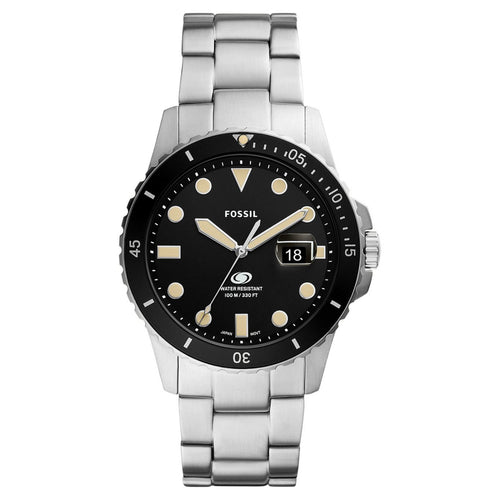 Fossil Herren Armbanduhr Uhr Fossil Blue FS5952 Edelstahl