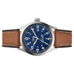 Fossil Herren Armbanduhr Uhr Solar Defender FS5975 Leder