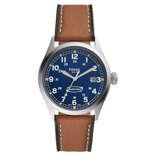 Laden Sie das Bild in den Galerie-Viewer, Fossil Herren Armbanduhr Uhr Solar Defender FS5975 Leder