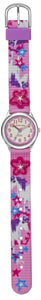 JACQUES FAREL Kinder-Armbanduhr Analog Quarz Mädchen Textilband HCC 3134 Einhorn