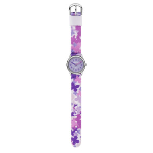 JACQUES FAREL Kinder-Armbanduhr Analog Quarz Mädchen Textilband HCC 3142