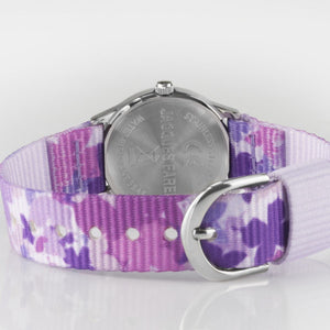 JACQUES FAREL Kinder-Armbanduhr Analog Quarz Mädchen Textilband HCC 3142