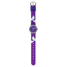 Laden Sie das Bild in den Galerie-Viewer, JACQUES FAREL Kinder-Armbanduhr Analog Quarz Mädchen Textilband HCC 3144 Flosse