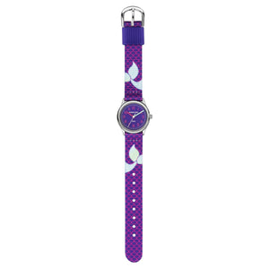 JACQUES FAREL Kinder-Armbanduhr Analog Quarz Mädchen Textilband HCC 3144 Flosse