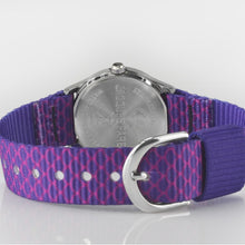 Laden Sie das Bild in den Galerie-Viewer, JACQUES FAREL Kinder-Armbanduhr Analog Quarz Mädchen Textilband HCC 3144 Flosse