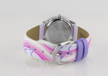 Laden Sie das Bild in den Galerie-Viewer, JACQUES FAREL Kinder-Armbanduhr Analog Quarz Mädchen Kunstleder HCC 324 Sterne