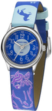 Laden Sie das Bild in den Galerie-Viewer, JACQUES FAREL Kinder-Armbanduhr Analog Quarz Mädchen Kunstleder HCC 338 Pferd