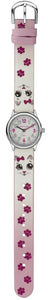 JACQUES FAREL Kinder-Armbanduhr Analog Quarz Mädchen Kunstleder HCC 561 Katze